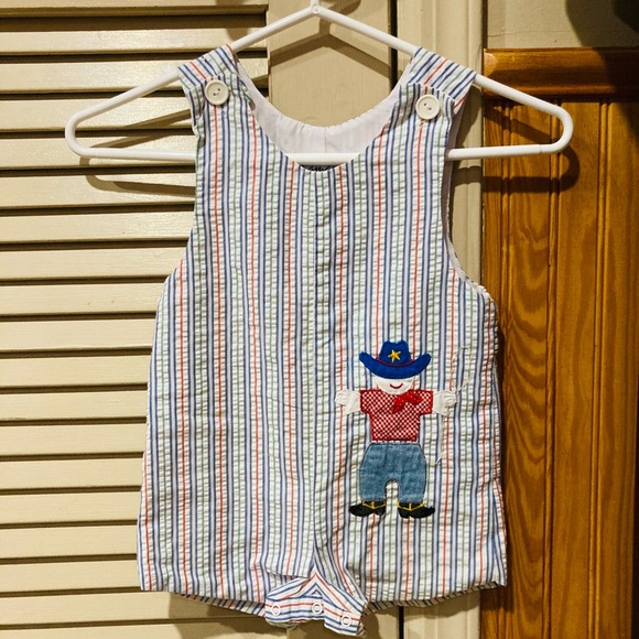 🐎Adorable Vintage Cowboy & Lasso Romper 🐎 - Picture 3 of 12